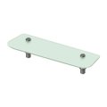Deltana BBS Bath Series Solid Brass, Frosted Glass Shelf  Finish: Oil-Rubbed Bronze (US10B) Finished