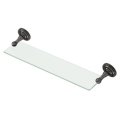 Deltana R Bath Series Solid Brass Glass Shelf Oil-Rubbed Bronze (US10B) Finished