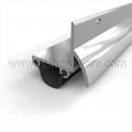NGP 118N Door Shoe Sweep, L Shaped Aluminum Casing with Rain Drip and .75" Neoprene Seal