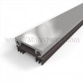 NGP 12T6 Door Shoe Sweep, Aluminum Track with Two .5625" Thermoplastic Triple Fin Seals