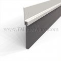 Pemko #18250 Door Sweep, 1.375" Aluminum Casing with 2.5" Nylon Brush