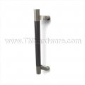 Rockwood SoftMet RM2540 Offset Pull with Black Santoprene Grip Zone and Contrasting Flat Ends, up to 36" OA
