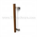Rockwood ArborTek RM4130 - RM4150 Wooden Offset Pull with Contrasting Posts and Flat Ends, up to 48" OA