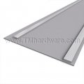 Zero #51 Hinge Finger Guard, Aluminum Mounting Track with Flexible EPDM Rubber
