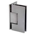 FHC Glendale Square Positive Close Wall Mount Hinge for Shower Doors, Satin Nickel (US15) Finished