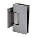 FHC Venice Adjustable Square Wall Mount Hinge for Shower Doors, Satin Nickel (US15) Finished