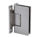 FHC Venice H Back Plate Wall Mount Hinge for Shower Doors, Satin Nickel (US15) Finished