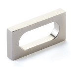 Cafe Rectangular Cabinet Knob - Brushed Nickel