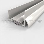 Pemko #2221 Door Shoe Sweep, U Shaped Aluminum with Rain Drip for 1.75" Metal Doors with Inverted Bottom Channel