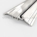 Pemko #252x226 Latching Panic Exit Threshold, 4" Aluminum or Bronze with Rubber or Brush Seal, .875" H