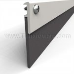 Zero #339W-MS Meeting Stile, Aluminum or Bronze Casing with 1.5" Neoprene Seal