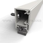 Door Gasket, Aluminum Casing with Cover and Magnetic Seal