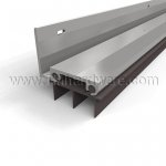 NGP 13T Door Shoe Sweep, L Shaped Aluminum Casing with .6875" Thermoplastic Triple Fin Seals for Hollow Metal Doors