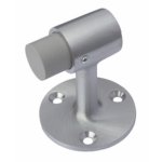 Rockwood 470, 471 Cast Brass Floor Mounted Door Stop, 3" Height, Wood Screws #470, Satin Chrome Finish