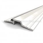 TMH Rabbeted Threshold, 4.8" Aluminum with Neoprene Gasket, Heavy Duty, .875" H - QuickShip