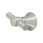Deltana 88 Bath Series, Double Robe Hook Satin Nickel (US15) Finished