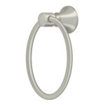 Deltana 88 Bath Series, Towel Ring Satin Nickel (US15) Finished