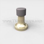 Deltana 1-3/8" Baseboard Door Stop, Solid Brass
