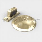 Deltana Magnetic Flush Door Holder, 2-1/2" Diameter