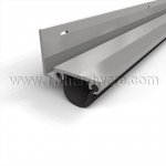 NGP 113N Door Shoe Sweep, L Shaped Aluminum Casing with .75" Neoprene Seal for Hollow Metal Doors