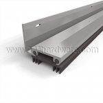 NGP 13T6 Door Shoe Sweep, L Shaped Aluminum with Two .5625" Thermoplastic Triple Fin Seals for Hollow Metal Doors