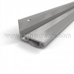 NGP 13V Door Shoe Sweep, L Shaped Aluminum Casing with .5" Vinyl Seal for Hollow Metal Doors