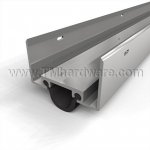 NGP 15N Door Shoe Sweep, U Shaped Aluminum Casing with a .5" Neoprene Seal for Hollow Metal Doors