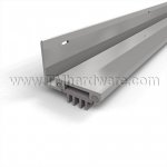 NGP 313V Door Shoe Sweep, L Shaped Aluminum Casing with .1875" Vinyl Finned Seal for Hollow Metal Doors
