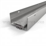NGP 35EV Door Shoe Sweep, U Shaped Aluminum Casing with Rounded Edges and a .1875" Vinyl Finned Seal for Hollow Metal Doors