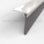 Pemko #90137NB Door Sweep, Mortised Aluminum with 1.375" Nylon Brush