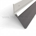 Pemko #45100 Door Gasket and Sweep, Aluminum with 1" Angled Brush