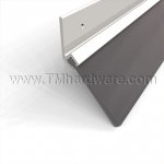 Pemko #45137 Door Gasket and Sweep, Aluminum with 1.375" Angled Brush