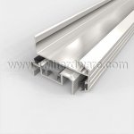 Pemko #3443 Meeting Stile, Aluminum, Locking Slide Bolt with Double Seal for Outswing Door