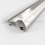 Pemko #3496_M Meeting Stile, Aluminum, Locking Spring Bolt with Magnetic Kerf-in Seal for In-swing Metal Doors