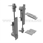 Rockwood Automatic Flush Bolt Set #2842 or Top Bolt Only #2840, for Metal Doors