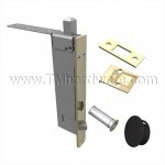 Rockwood Automatic Flush Bolt with Bottom Fire Bolt for Wood Doors #2948
