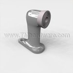 Rockwood 483 Heavy Duty, Cast Brass, Floor Mounted Door Stop, 2-3/4" Height, Satin Chrome Finish - QuickShip