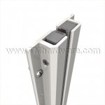 Zero #55-155 Meeting Stile, Aluminum Set with Adjustable Pile Brush Insert