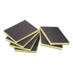 Hafele Sanding Sponge, Flexible, Silicon Carbide, 4-3/4" x 3-3/4" x 1/2" (W x H x D), Grit 100, Coarse