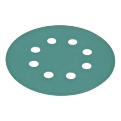 Hafele Abrasive FilmBac Premium Disc, Hook-N-Loop, 5", Aluminum Oxide, 8 Holes, Grit 400, Pack of 100