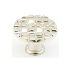 Schaub Mosaic Small Round Knob - Satin Nickel