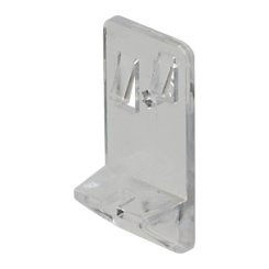 Hafele Heavy Duty Shelf Support, Double Pin 13/64" Diameter For 1-17/64" System, Transparent