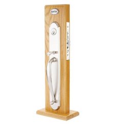 Emtek 3350 Albany Brass Mortise Entry Set