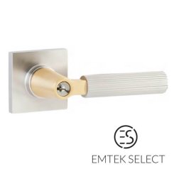 Emtek #5122 Select Key In Levers, Square Rosette, L-Square, Single Cylinder