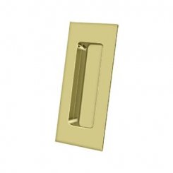 Deltana FP40 Solid Brass, Heavy Duty Flush Door Pull, 1.875" x 4"