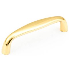 Traditional Cabinet Pull - Polished Brass