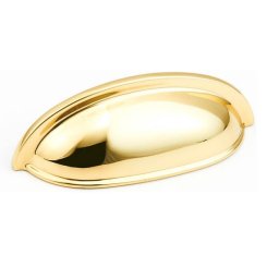 Traditional Cup Pull - Polished Brass
