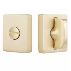 Emtek #818TP Modern Thumbturn Privacy Bolt, Satin Brass (US4) Finish