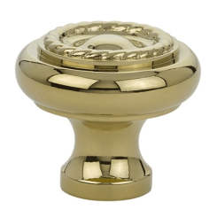 Emtek 86112 Rope Knob- Polished Brass
