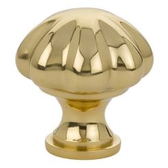Emtek 86121 Melon Knob- Polished Brass